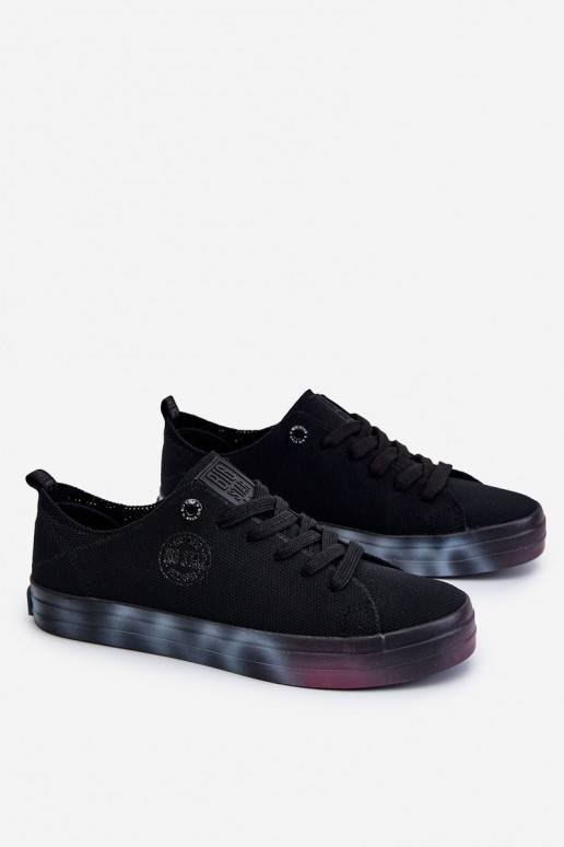 Women's Sneakers With A Colorful Platform Big Star LL274239 Black
