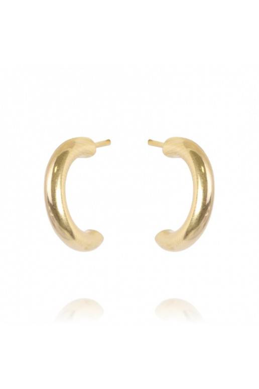 gold color-plated stainless steel earrings KST2383