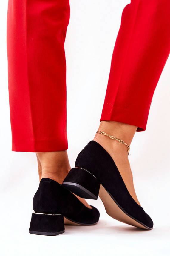 Suede pumps Lewski 3118 Black