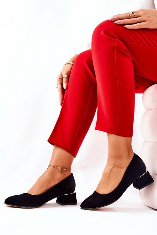 Suede pumps Lewski 3118 Black Suede pumps Lewski 3118 Black