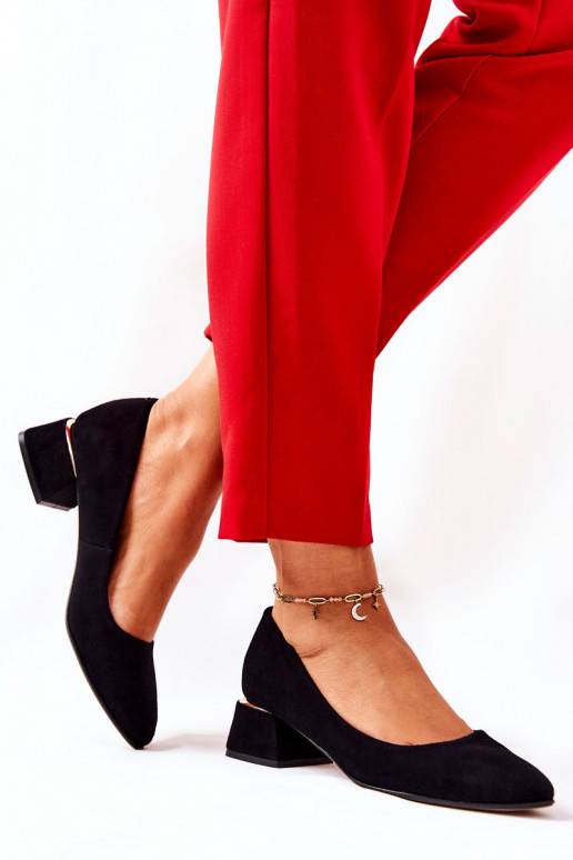 Suede pumps Lewski 3118 Black Suede pumps Lewski 3118 Black
