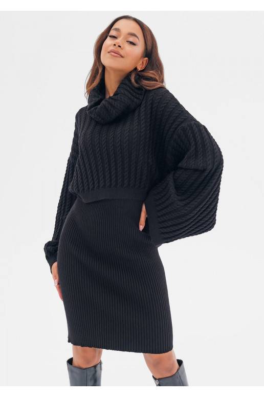 Maisy - black viscose sweater