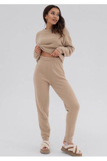 Letto - Beige sweater pants 2