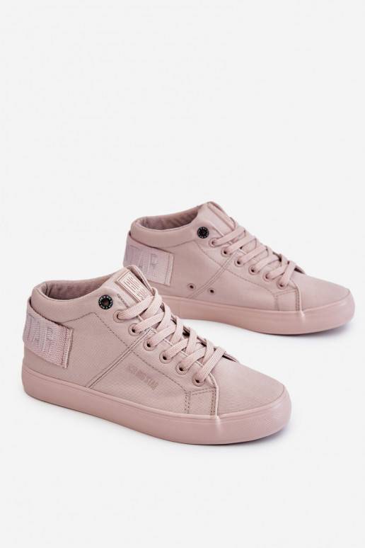 Women's Classic High Top Sneakers Big Star LL274004 Nude
