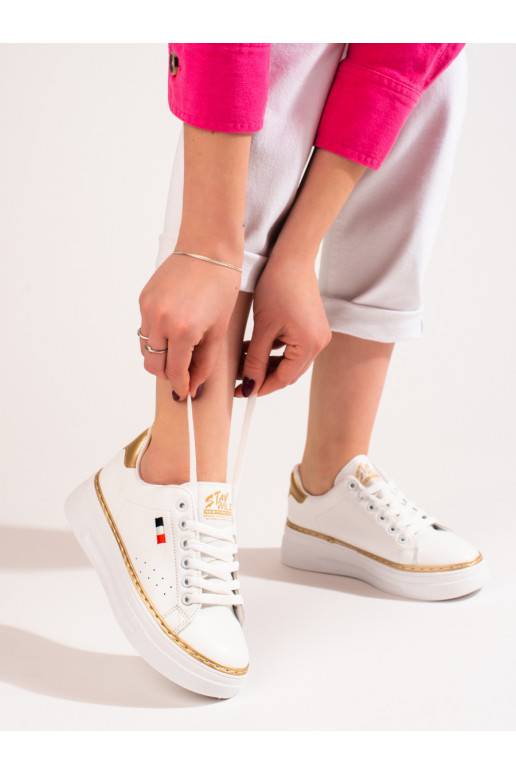 White color sneakers with platform Potocki