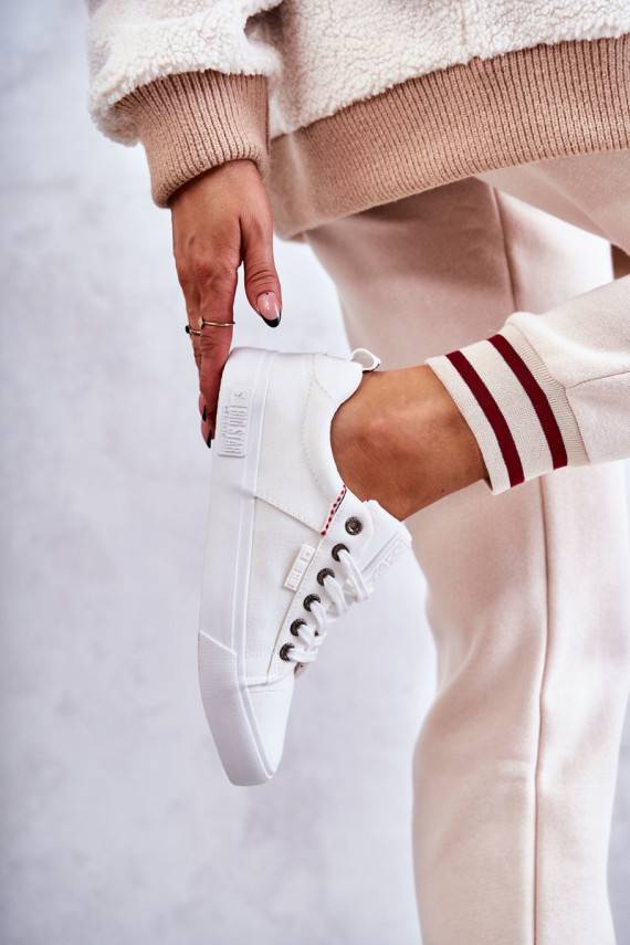 Women's Low Material Sneakers Big Star KK274003 White