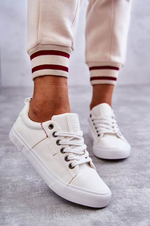 Women's Low Material Sneakers Big Star KK274003 White