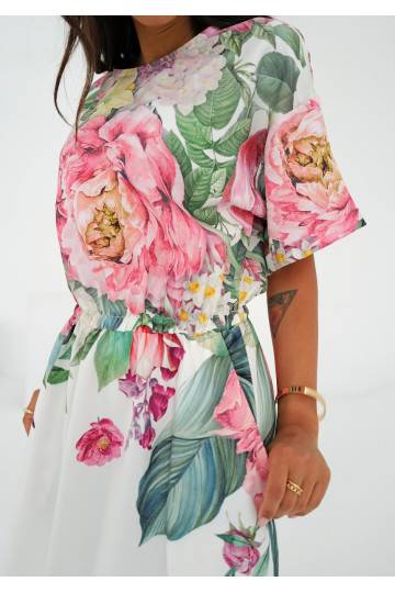 Greta - Ecrue floral...