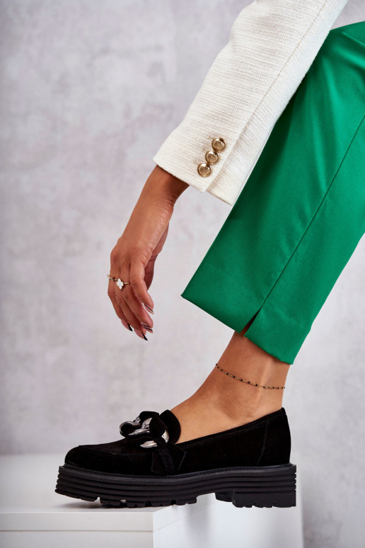 Women's Suede Shoes Laura Messi 2523 Black Women's Suede Shoes Laura Messi 2523 Black