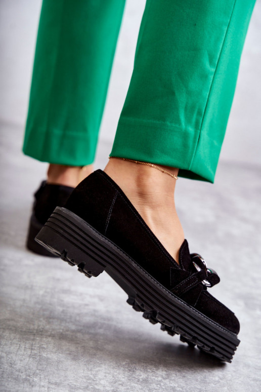 Women's Suede Shoes Laura Messi 2523 Black Women's Suede Shoes Laura Messi 2523 Black