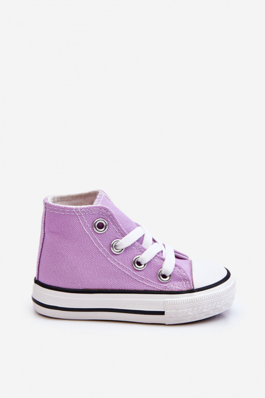 Children's High Sneakers Violet Filemon
