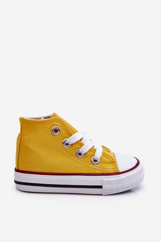Children's High Sneakers Yellow Filemon