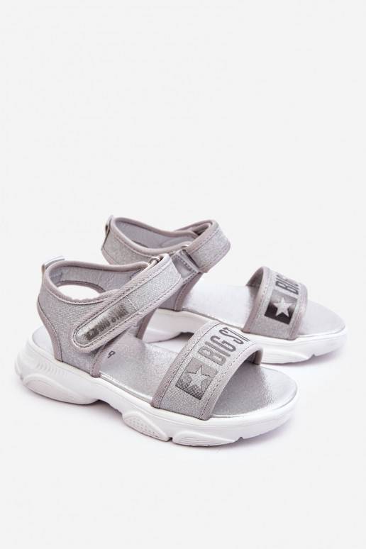 Children's Velcro Sandals Big Star LL374194 Silver