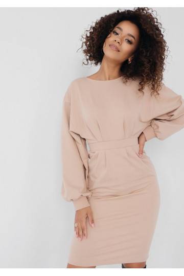 Malva - Beige midi dress 2