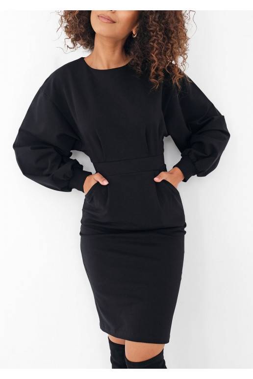 Malva - Black midi dress Malva - Black midi dress