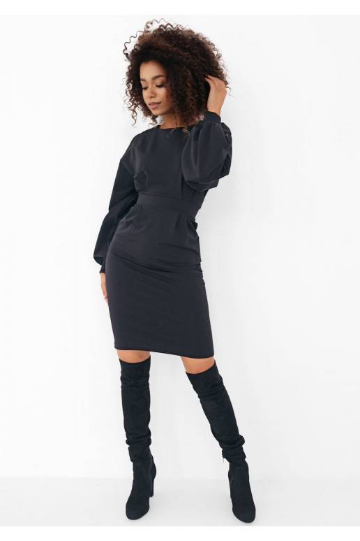 Malva - Black midi dress Malva - Black midi dress