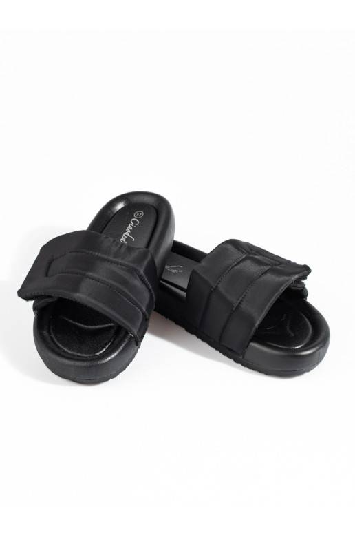 black  slippers   Shelovet