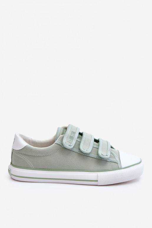 Classic Velcro Fabric Sneakers Big Star LL274A202 Green