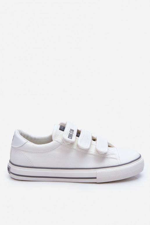 Classic Velcro Fabric Sneakers Big Star LL274A203 White