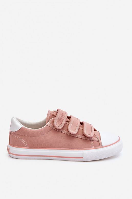 Classic Velcro Fabric Sneakers Big Star LL274A200 Pink