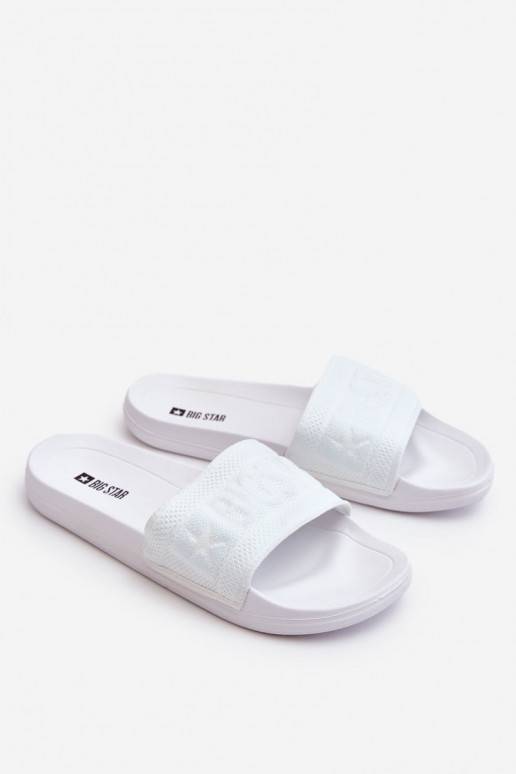 Women's Fashionable Big Star Slippers LL274A159 White