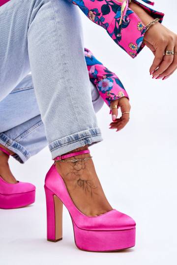 Fashionable High Heel Pumps Fuchsia Hayden 2
