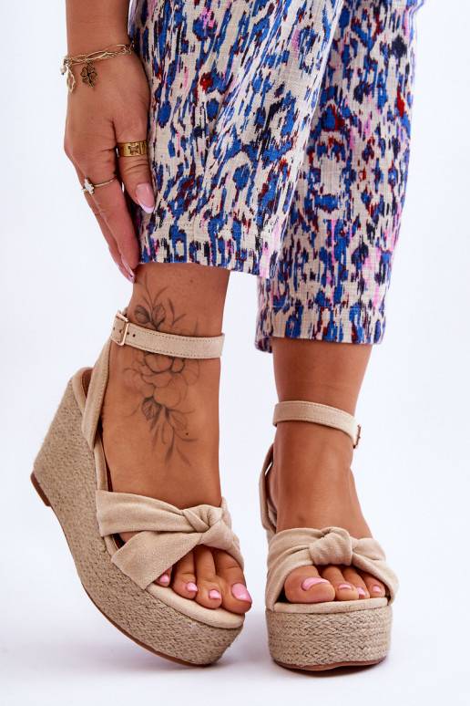 Women's Wedge Sandals Beige Kendall
