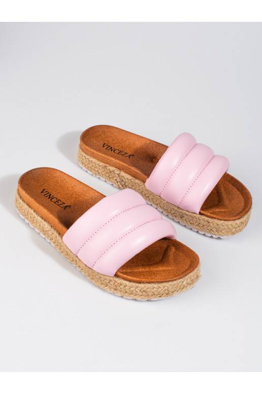   slippers  espadrilles  Vinceza pink 