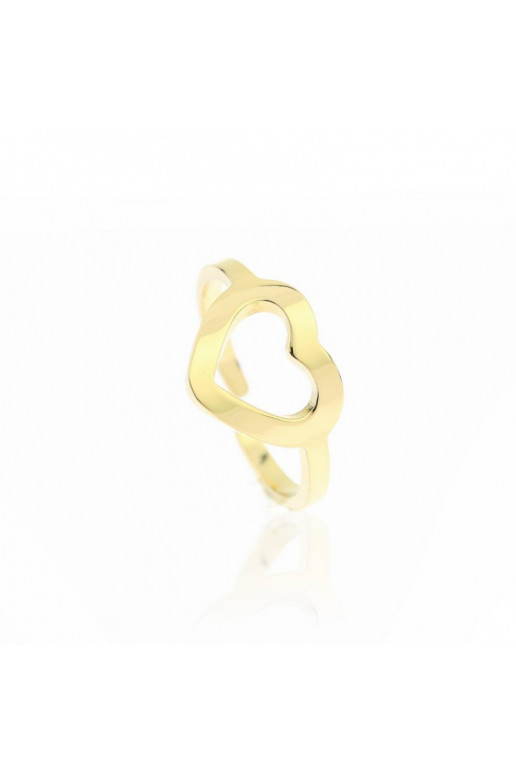 gold color-plated stainless steel ring PST603, Ring size: US6 - EU11