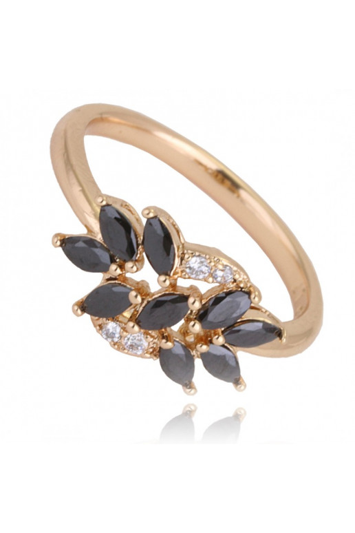 gold color-plated stainless steel ring PST770, Ring size: US6 - EU11