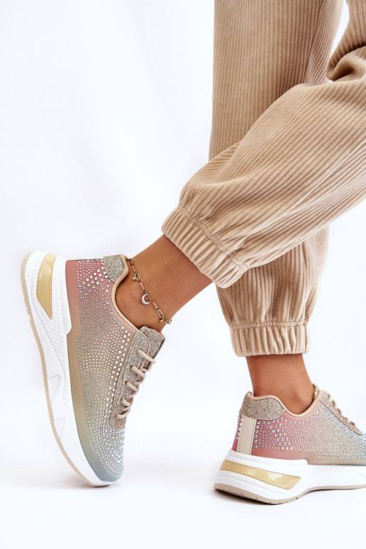 Women's Sneakers With Zircons Multicolour Raiden Women's Sneakers With Zircons Multicolour Raiden