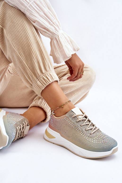 Women's Sneakers With Zircons Multicolour Raiden Women's Sneakers With Zircons Multicolour Raiden