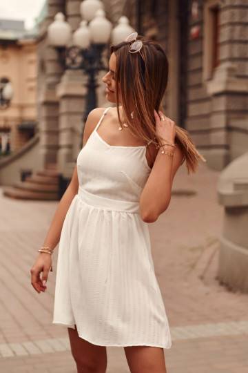 The dress   cream colors
