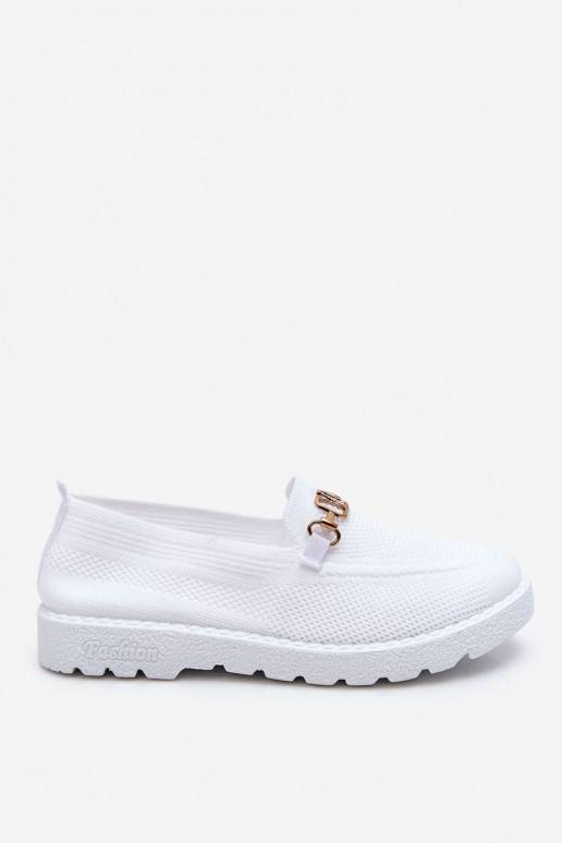 Women's Slip-On Sneakers With Embellishment White Alena 