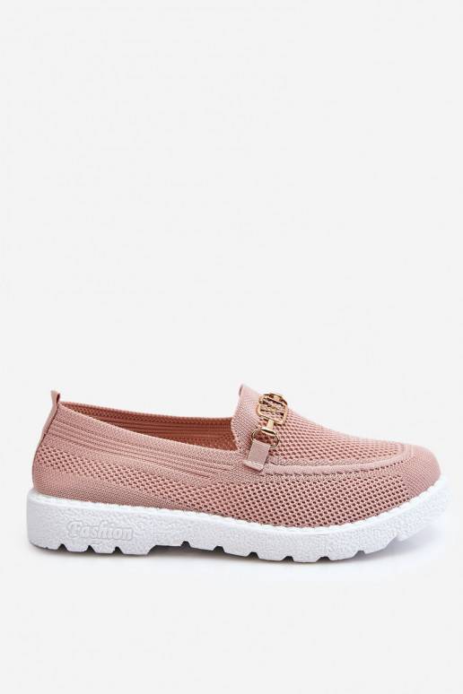 Women's Slip-On Sneakers With Embellishment Pink Alena 