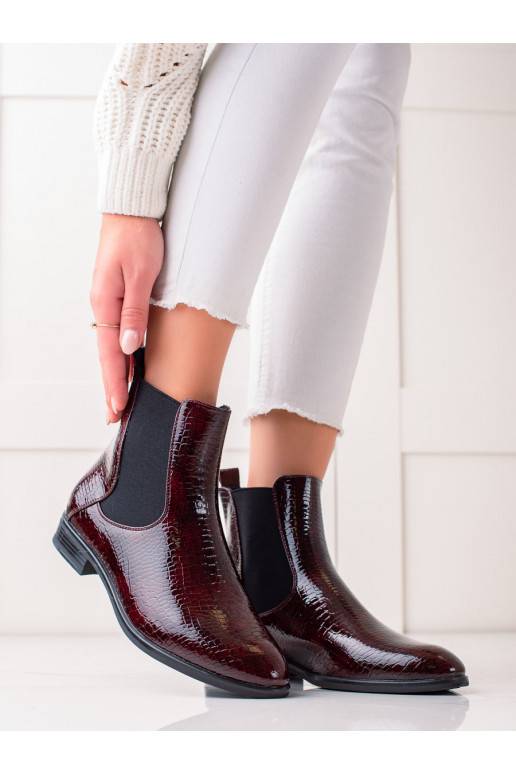Women's boots Sergio Leone  burgundy color