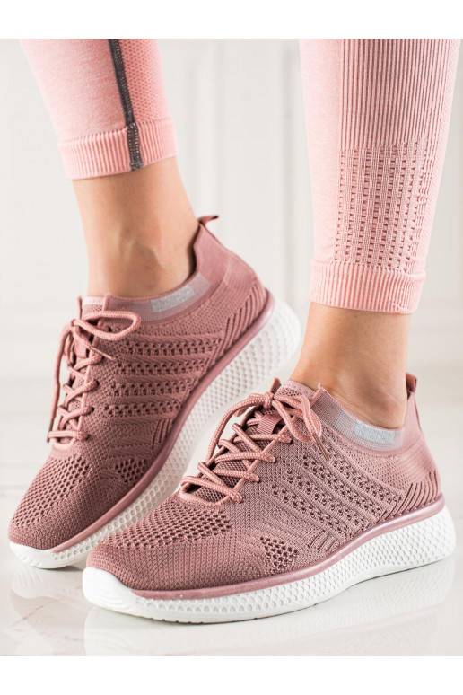 with laces sneakers  Shelovet pink