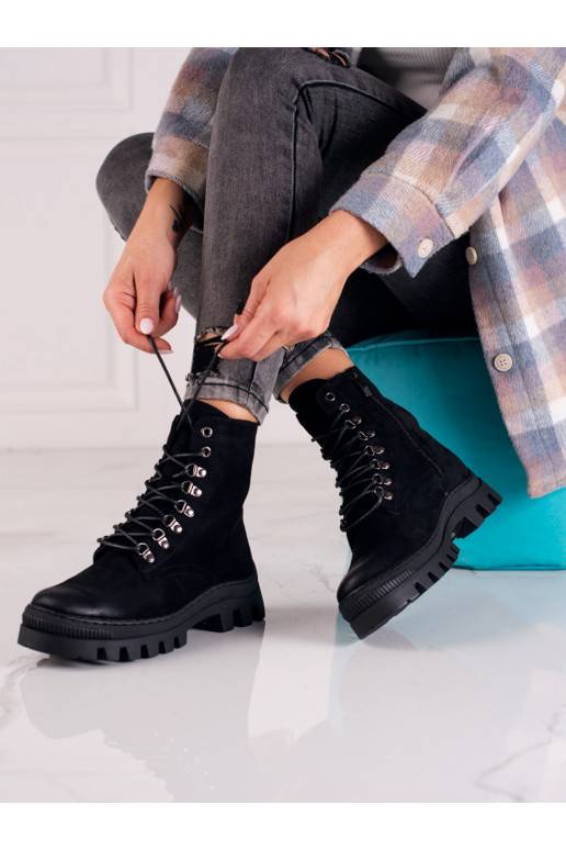 black of suede women's boots Potocki