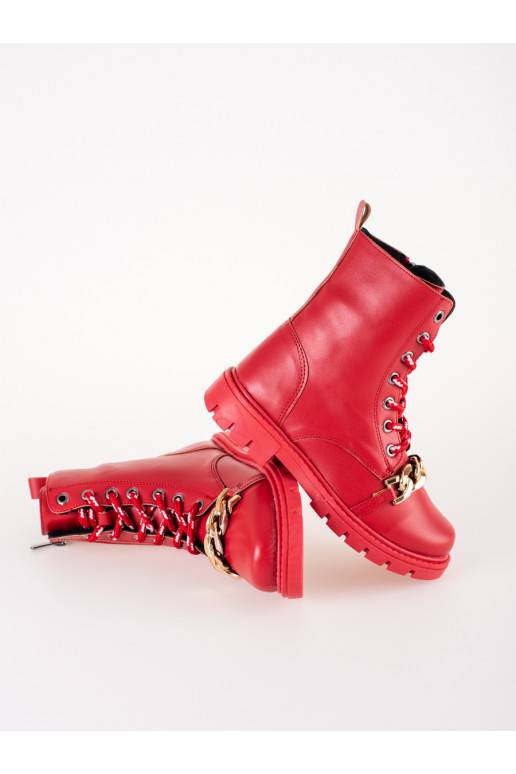 red boots   dziewczęce  Shelovet