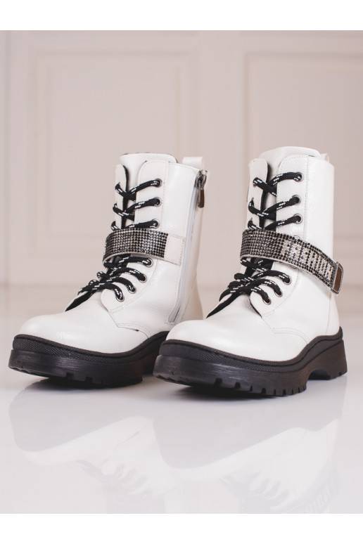 Boots dziewczęce Potocki  white color