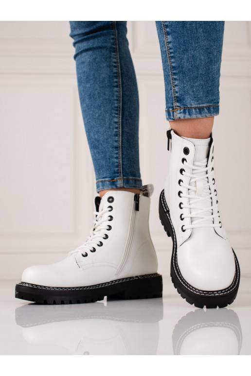 White color women's boots BIG STAR KK274539