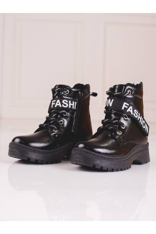 Boots dziewczęce Potocki fashion black