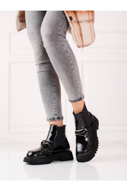    women's boots with platform Shelovet black
