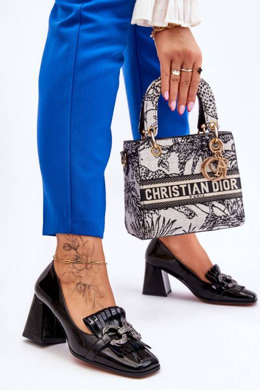 Patent Leather Comfortable Pumps Black Mercy  Patent Leather Comfortable Pumps Black Mercy