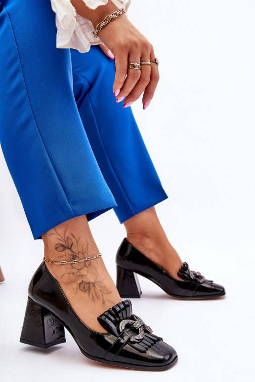 Patent Leather Comfortable Pumps Black Mercy  Patent Leather Comfortable Pumps Black Mercy