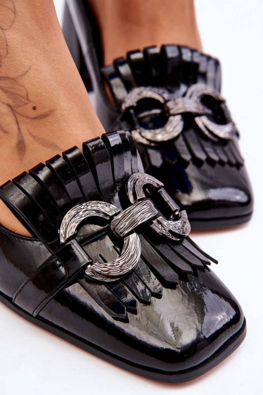 Patent Leather Comfortable Pumps Black Mercy  Patent Leather Comfortable Pumps Black Mercy