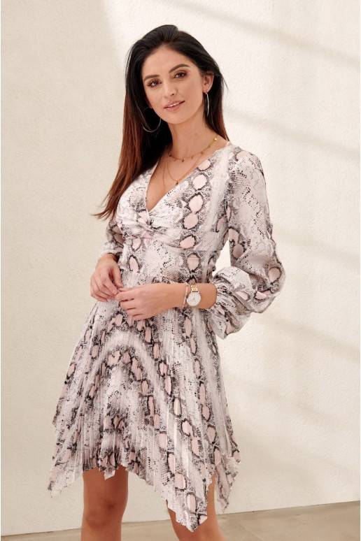 Elegant dress with snake skin patterns PR90181