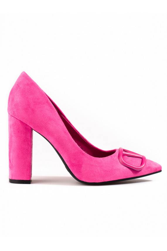 High-heeled shoes Vinceza of suede