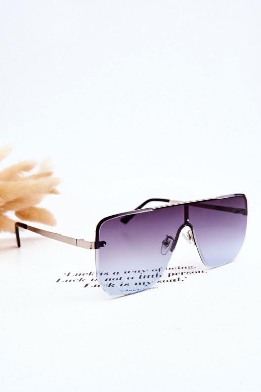 Trendy Sunglasses 400UV Prius V310 Gradient Silver-Blue