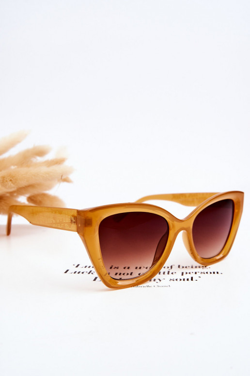 Women's Sunglasses With Lettering M2404 Orange